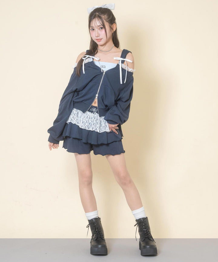 ネイビー(Mサイズ着用/身長：約156cm)