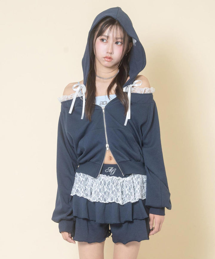 ネイビー(Mサイズ着用/身長：約156cm)