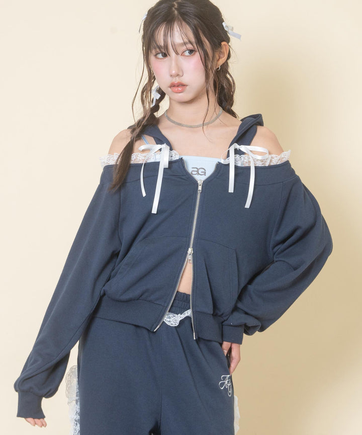 ネイビー(Mサイズ着用/身長：約156cm)