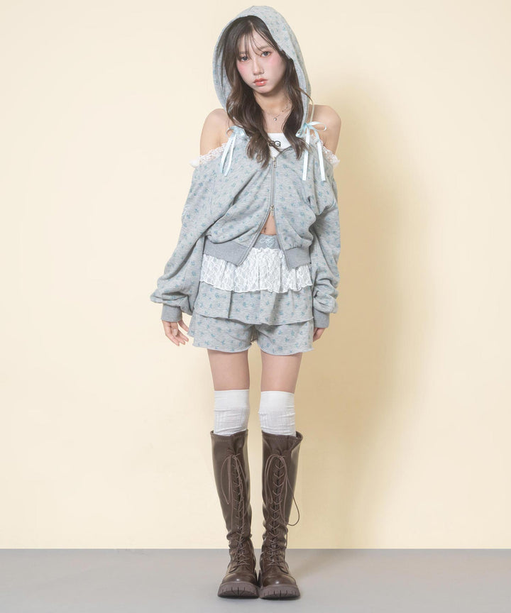 ライトグレー(Mサイズ着用/身長：約156cm)