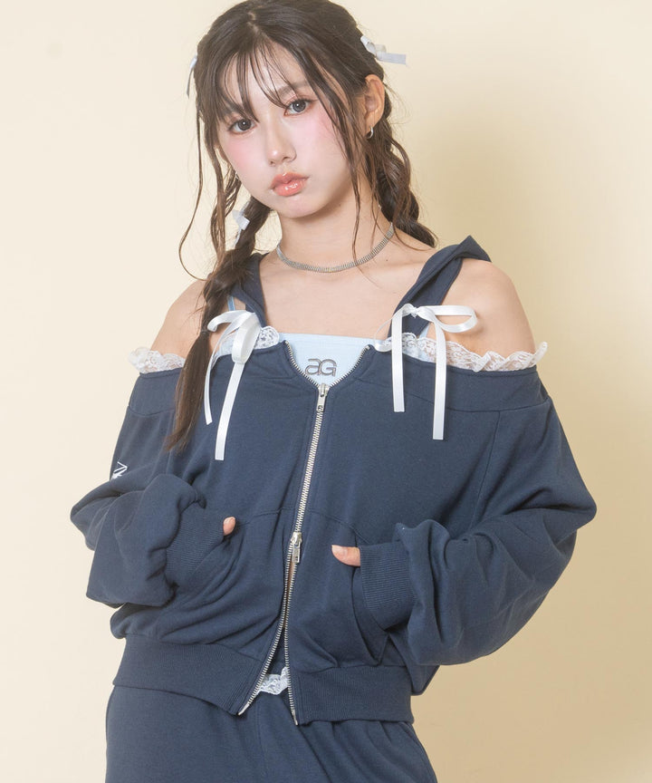 ネイビー(Mサイズ着用/身長：約156cm)