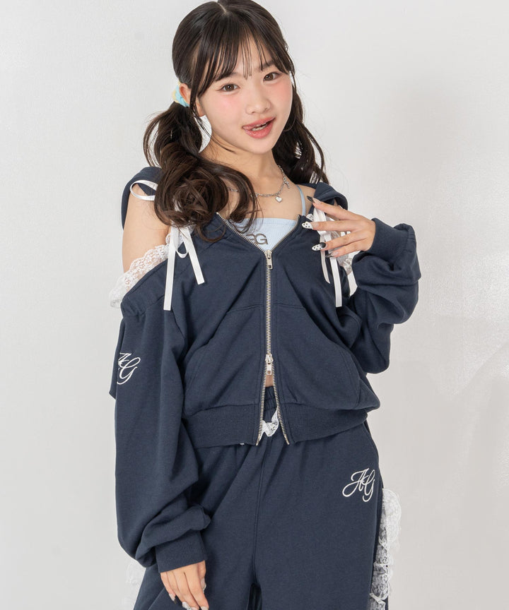 ネイビー(Sサイズ着用/身長：約150cm)