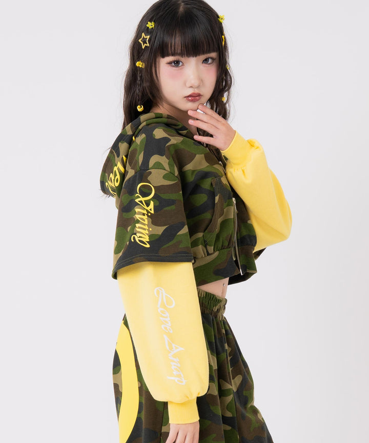 イエロー(160サイズ着用/身長：約157cm)