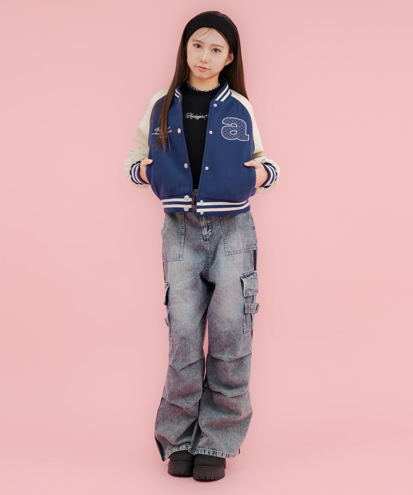 ネイビー/152cm(Sサイズ着用)