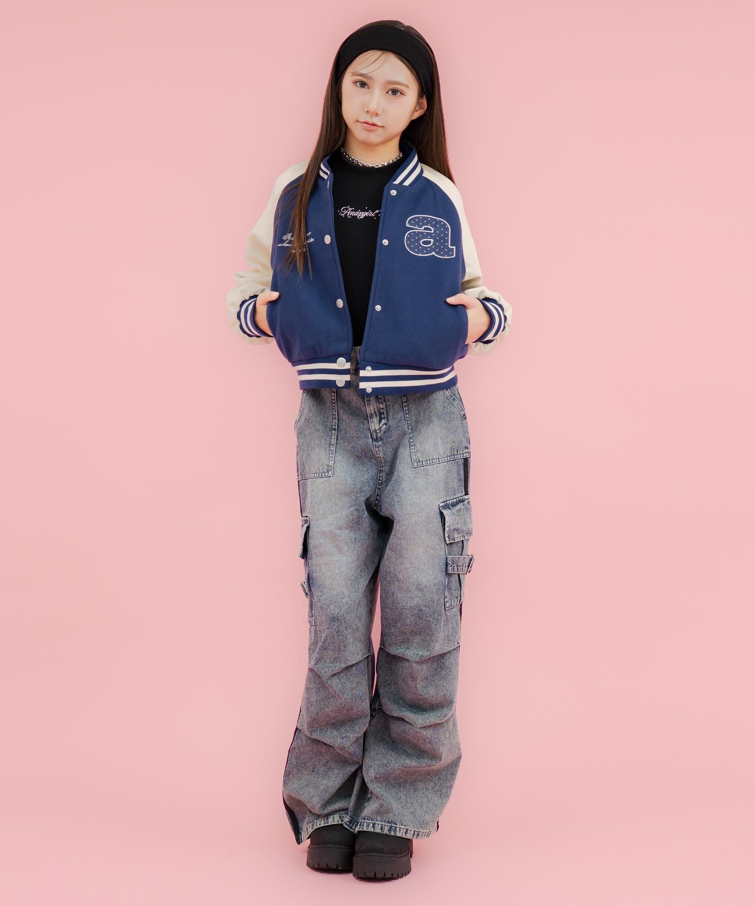 ネイビー/152cm(Sサイズ着用)