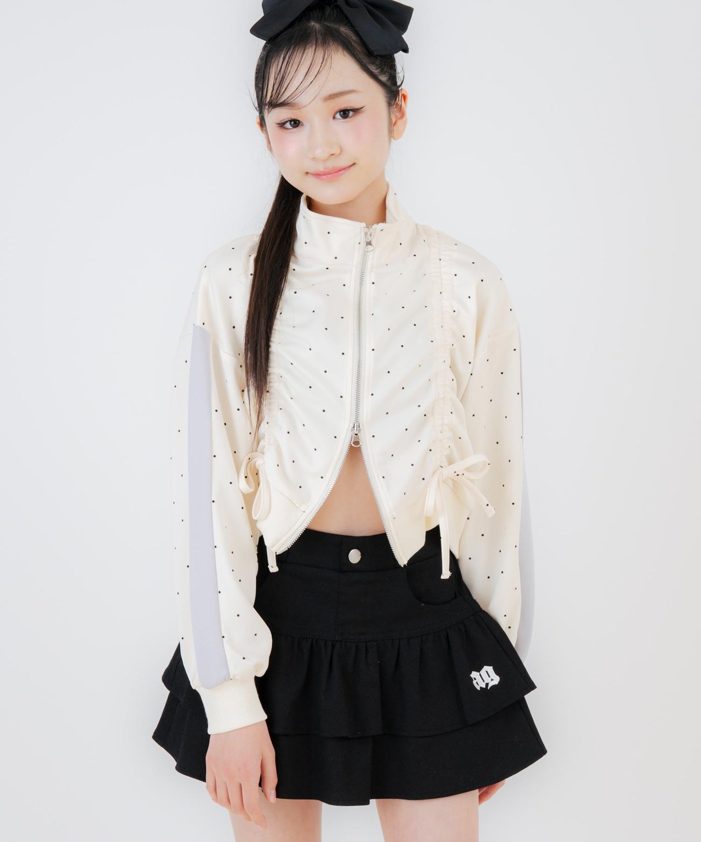 前シャーリング ダブルジップ ジャージ ブルゾン 915-7875