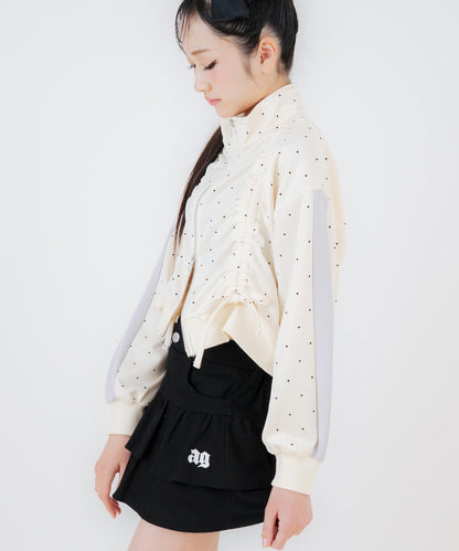 前シャーリング ダブルジップ ジャージ ブルゾン 915-7875