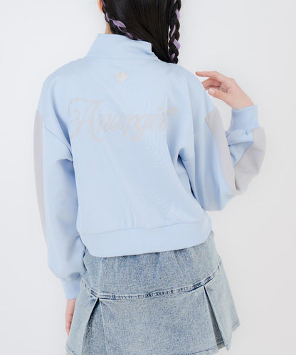 前シャーリング ダブルジップ ジャージ ブルゾン 915-7875