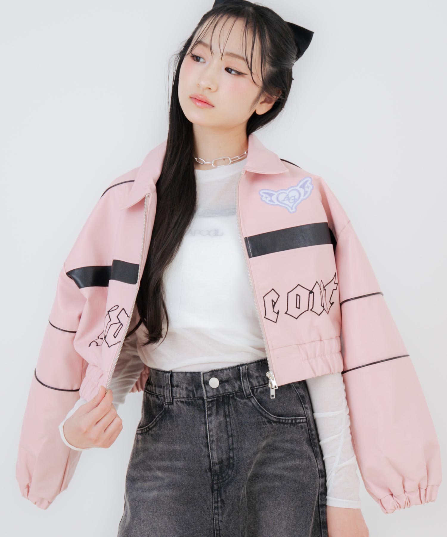 フェイクレザー ショート ジャケット 915-7876 – ANAP オンラインショップ