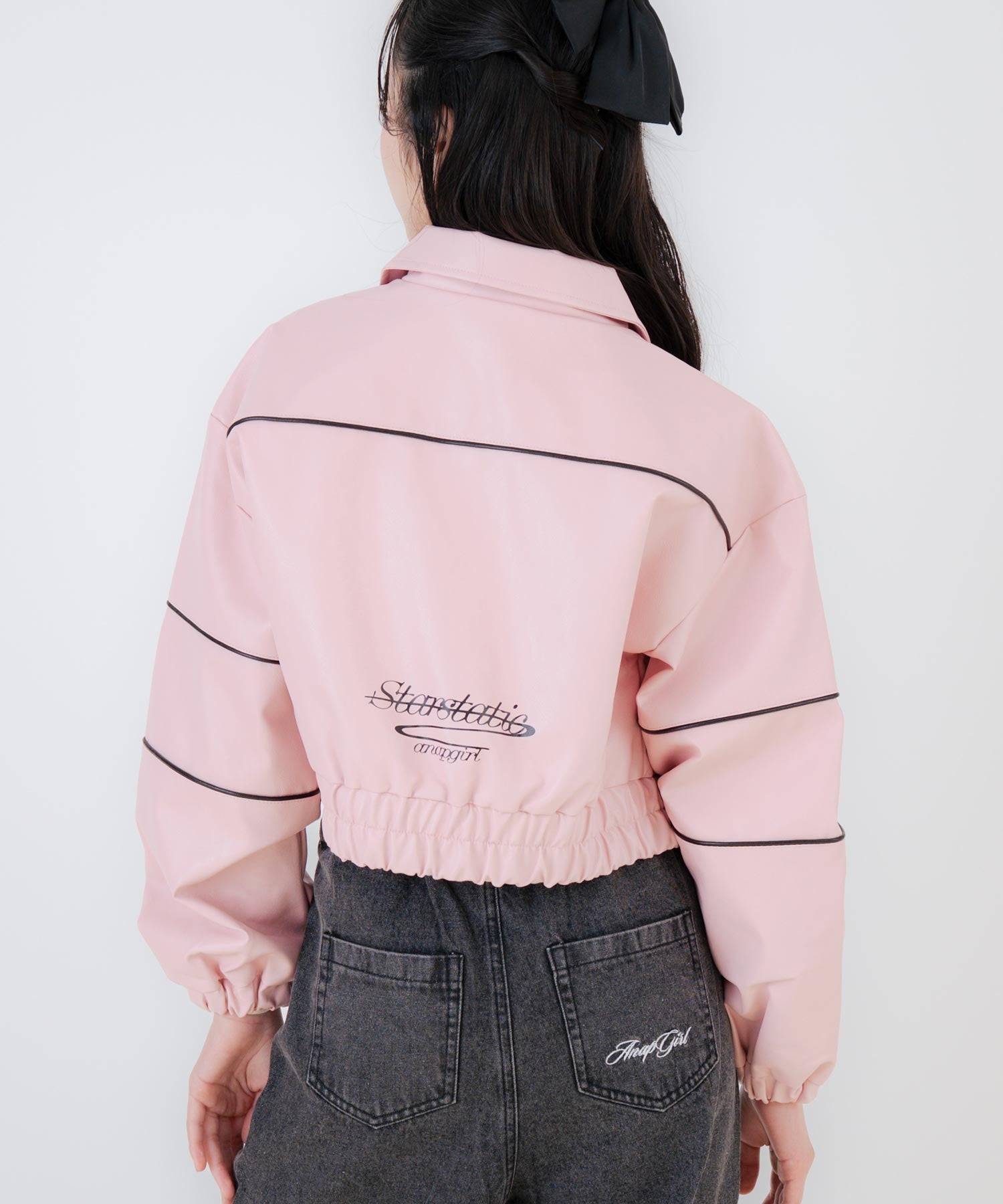 フェイクレザー ショート ジャケット 915-7876 – ANAP オンラインショップ