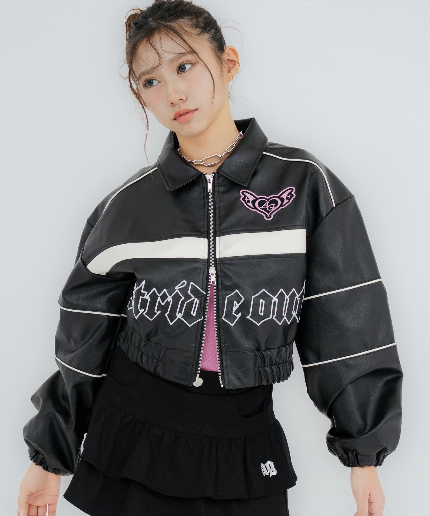フェイクレザー ショート ジャケット 915-7876 – ANAP オンラインショップ