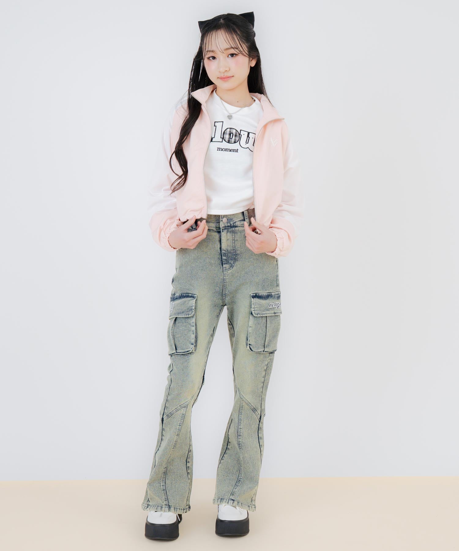 ライトピンク/150cm(Sサイズ着用)