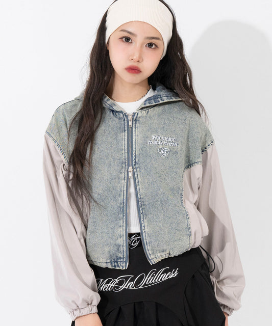 キリカエ 配色 ブルゾン 915-7889