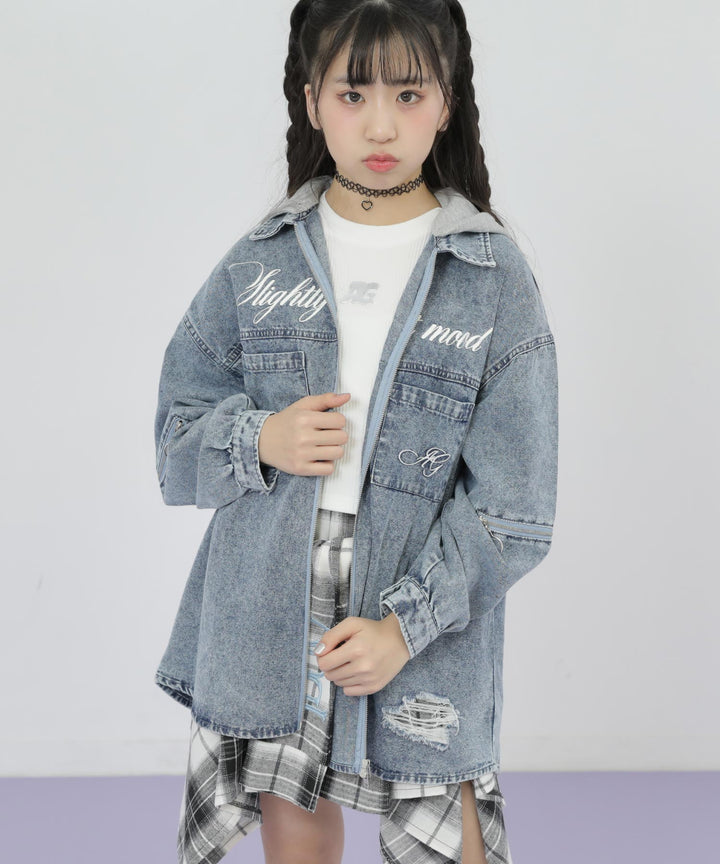 ブルー(Sサイズ着用/身長：約145cm)