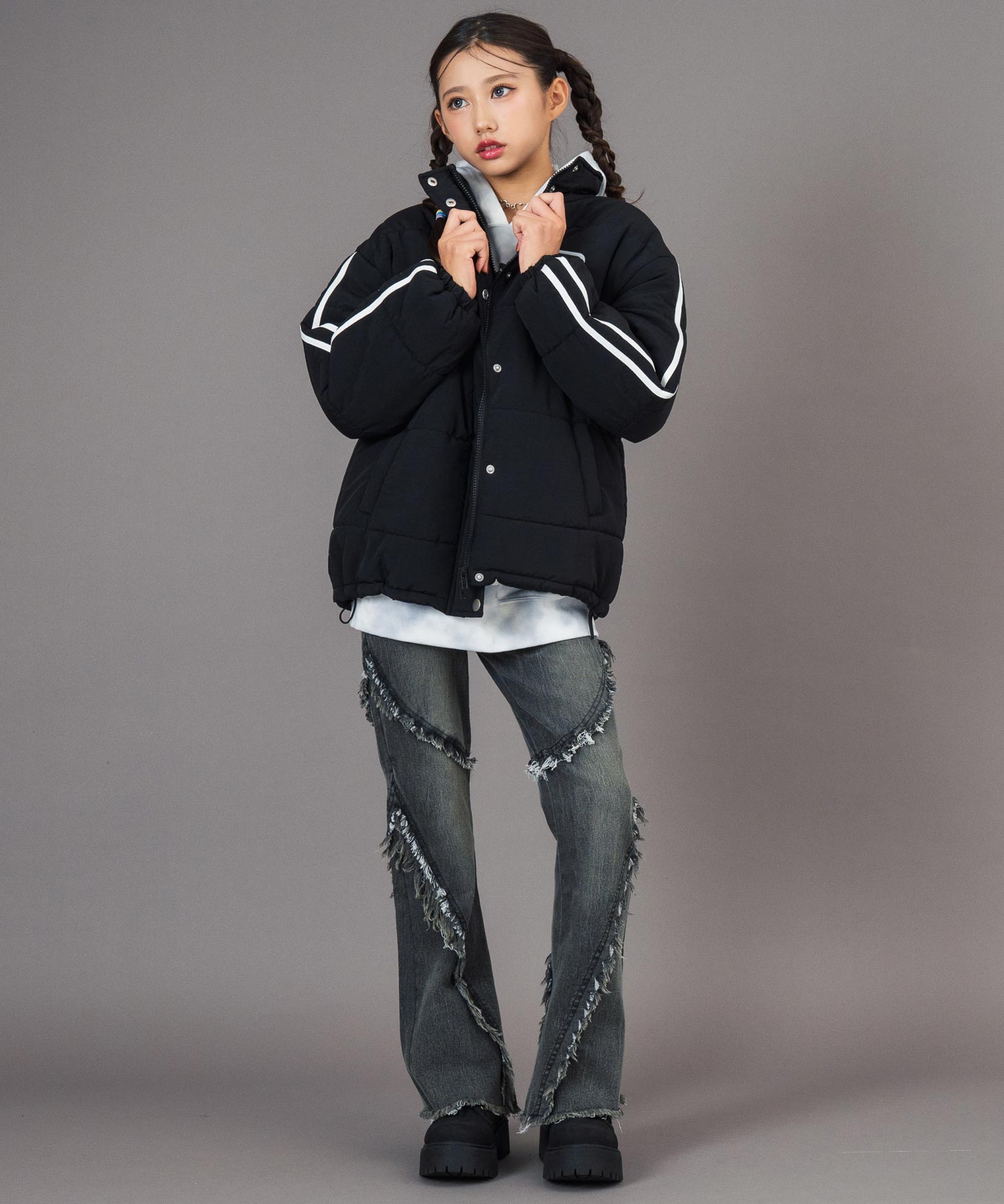 ブラック/152cm(Sサイズ着用)