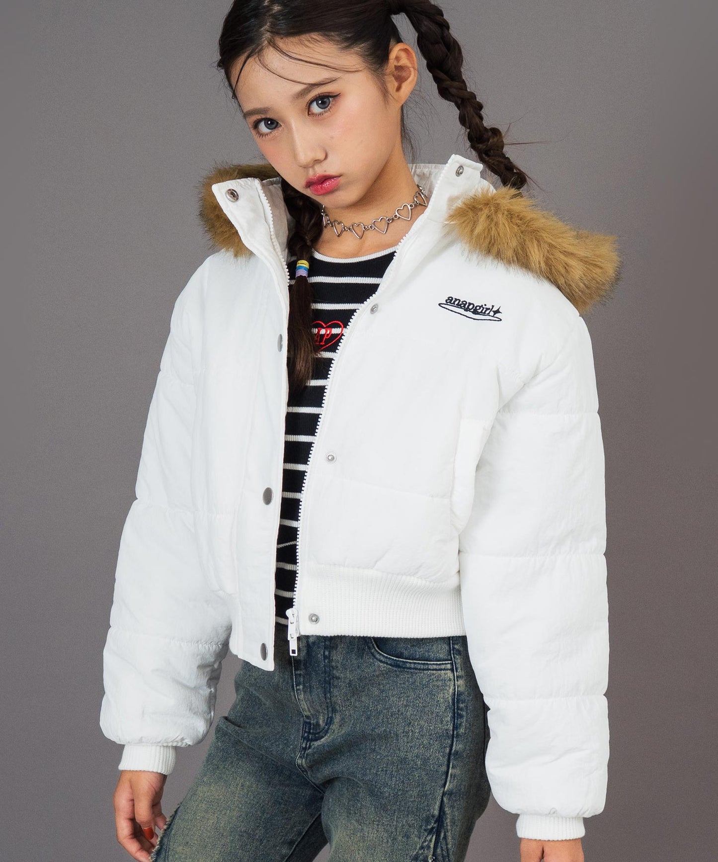 フード ファー 付 中綿 ブルゾン【キッズお揃い】 916-7782