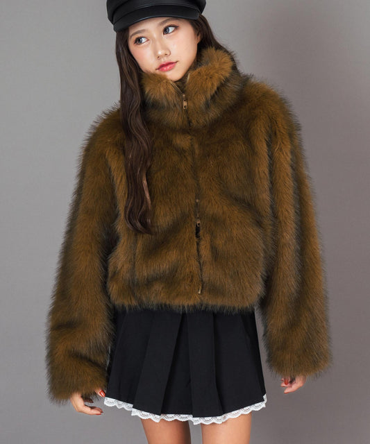 ダブル ジップ ファー ブルゾン 916-7783