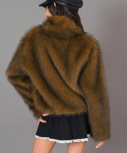 ダブル ジップ ファー ブルゾン 916-7783