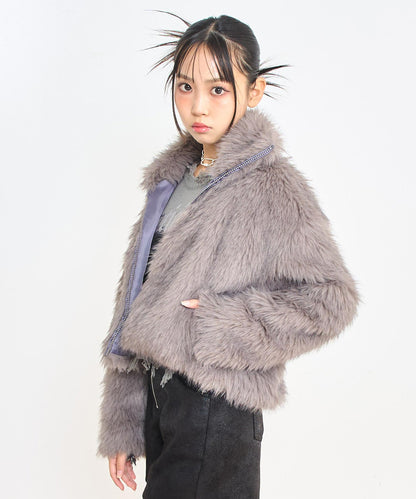 ダブル ジップ ファー ブルゾン 916-7783