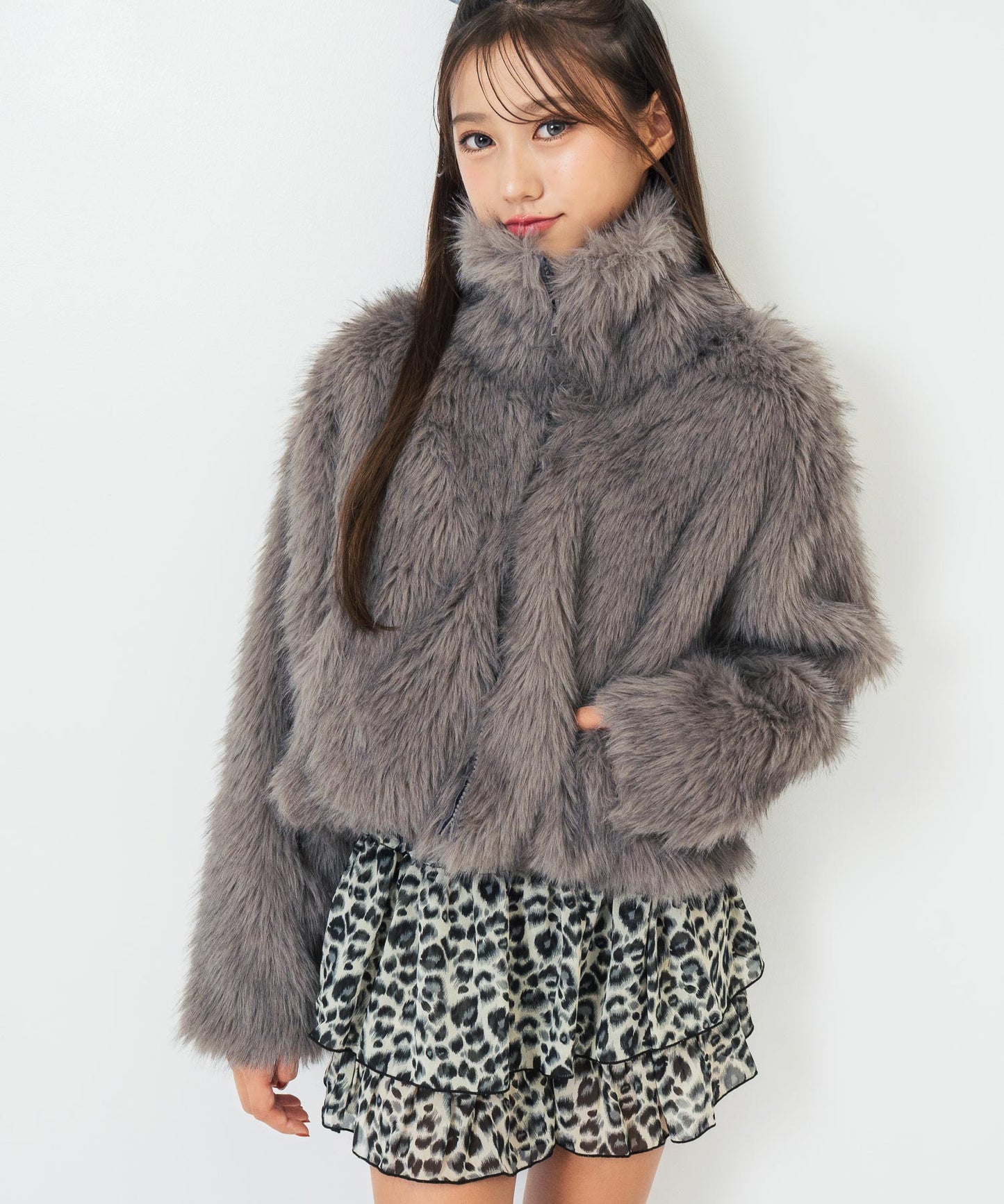 ダブル ジップ ファー ブルゾン 916-7783