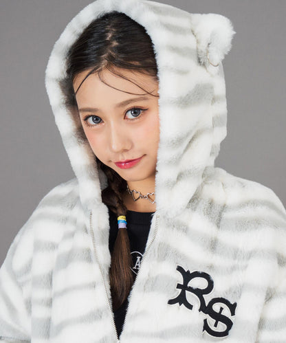 ANAPR＋S ネコ耳 フード ファー ブルゾン【ユニセックス】 【キッズお揃い】 916-7784