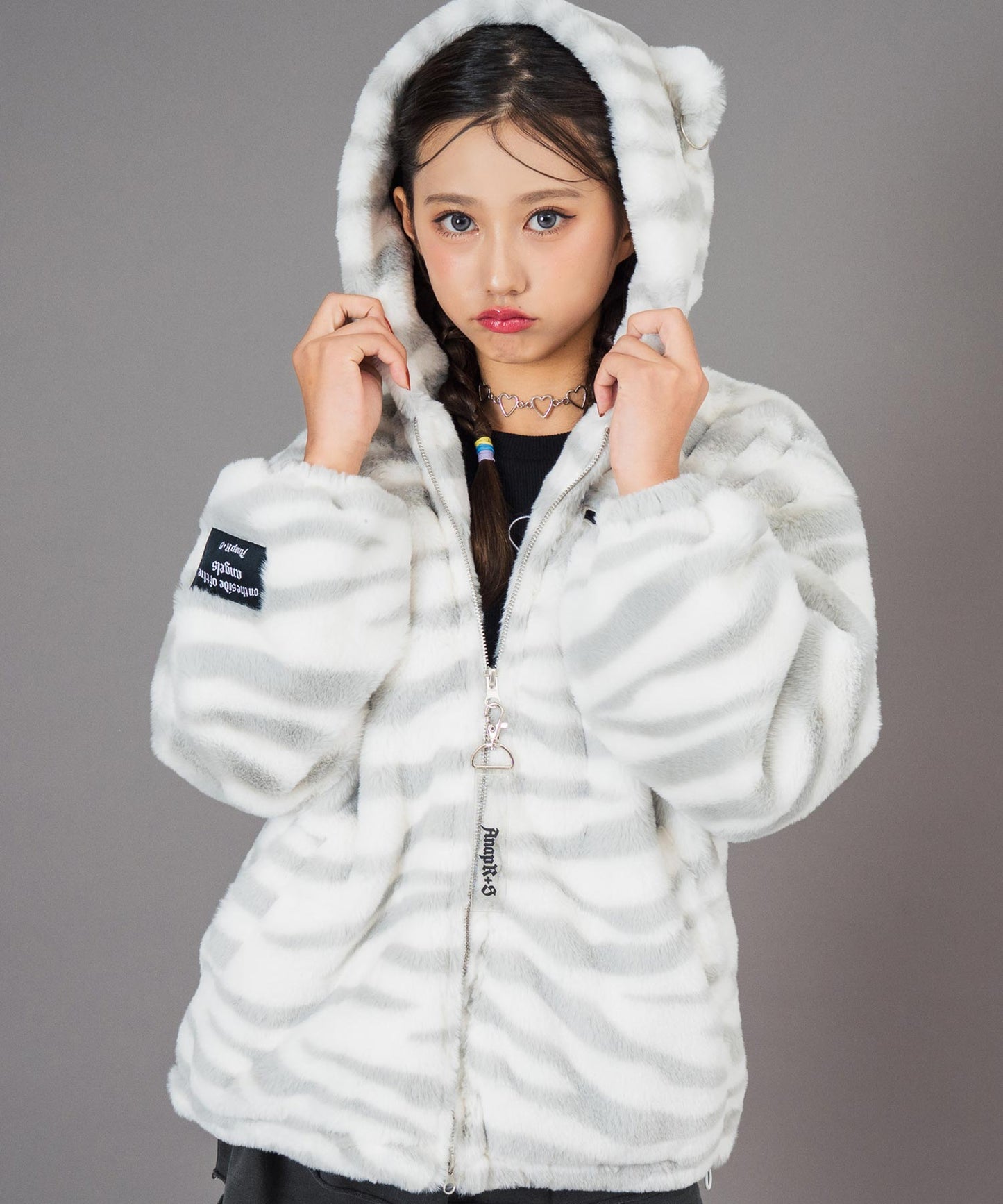 ANAPR＋S ネコ耳 フード ファー ブルゾン【ユニセックス】 【キッズお揃い】 916-7784