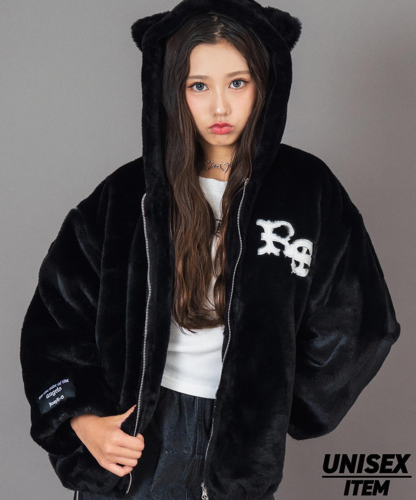 ANAPR＋S ネコ耳 フード ファー ブルゾン【ユニセックス】 【キッズお揃い】 916-7784