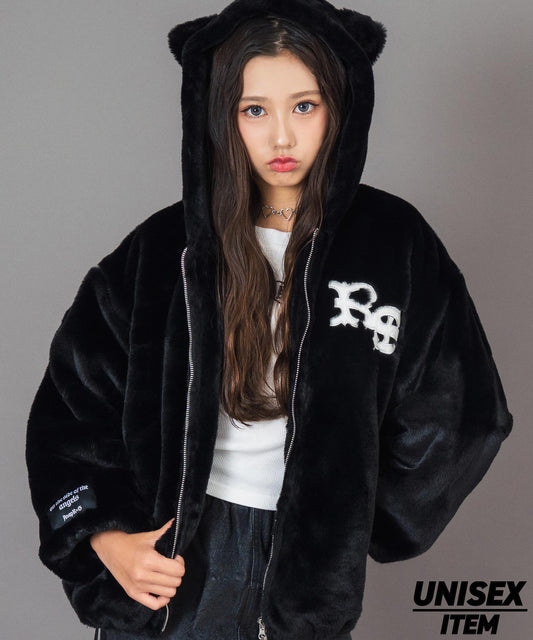 ANAPR＋S ネコ耳 フード ファー ブルゾン【ユニセックス】 【キッズお揃い】 916-7784