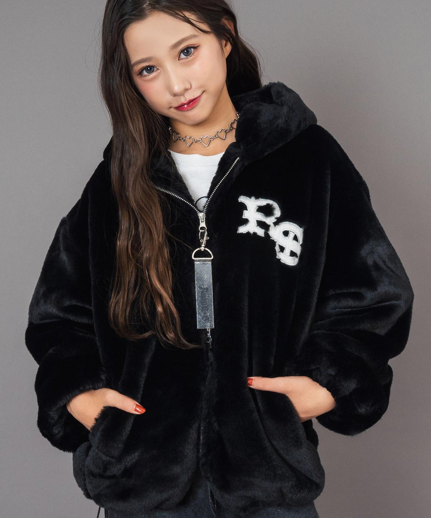 ANAPR＋S ネコ耳 フード ファー ブルゾン【ユニセックス】 【キッズお揃い】 916-7784