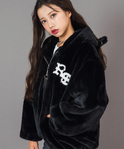 ANAPR＋S ネコ耳 フード ファー ブルゾン【ユニセックス】 【キッズお揃い】 916-7784