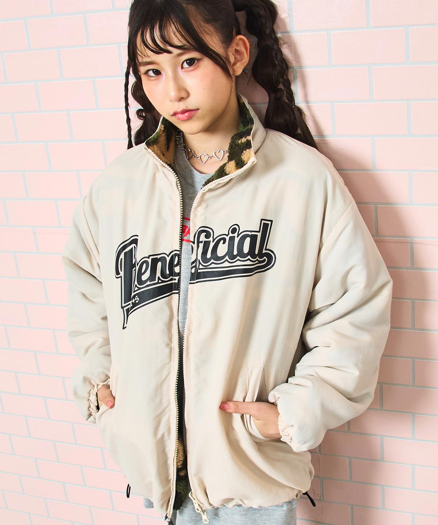 ベージュ/148cm(Sサイズ着用)