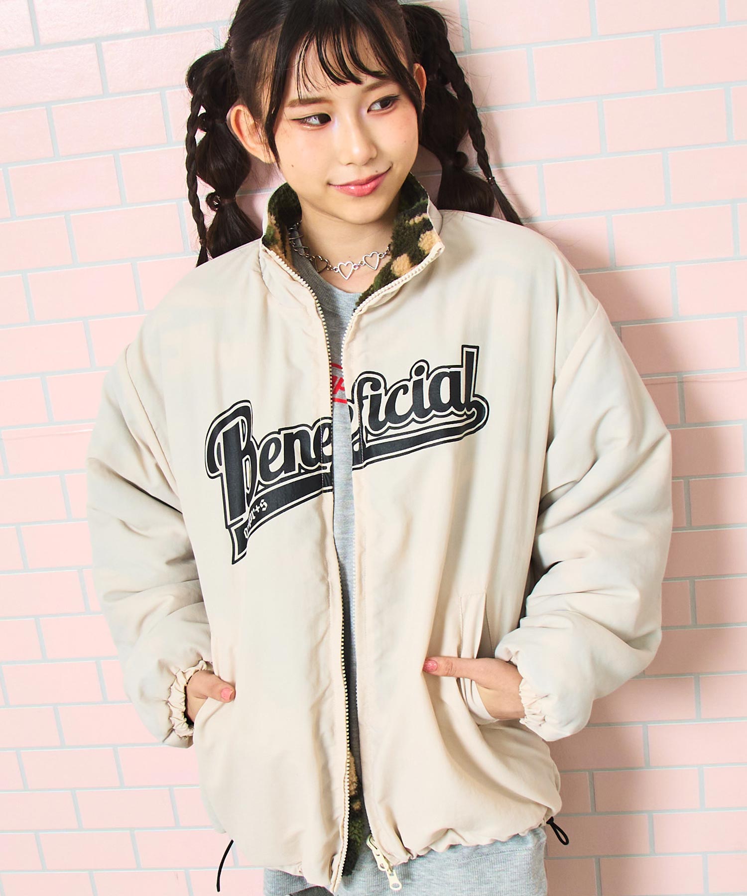 ベージュ/148cm(Sサイズ着用)