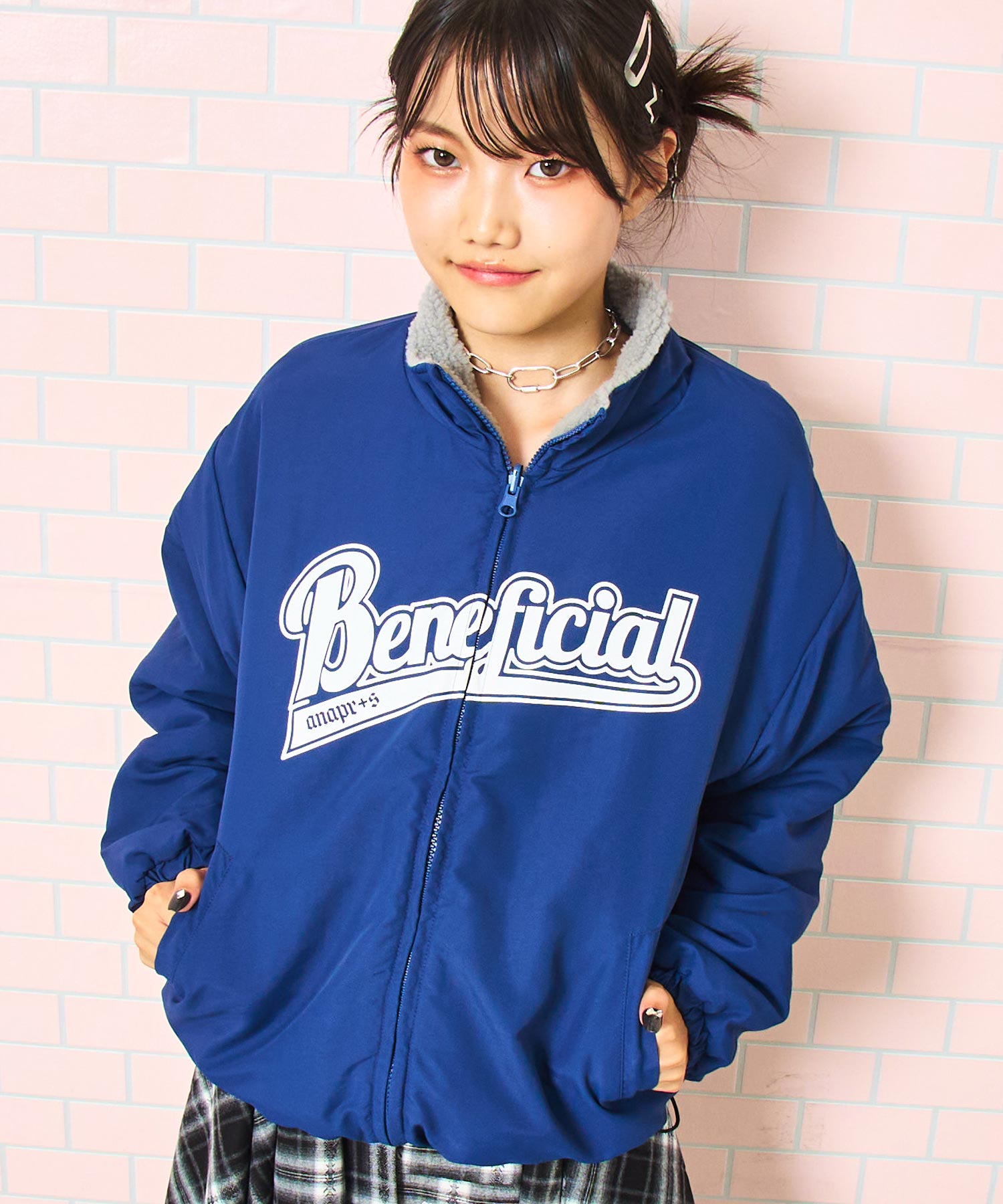 ネイビー/150cm(Sサイズ着用)