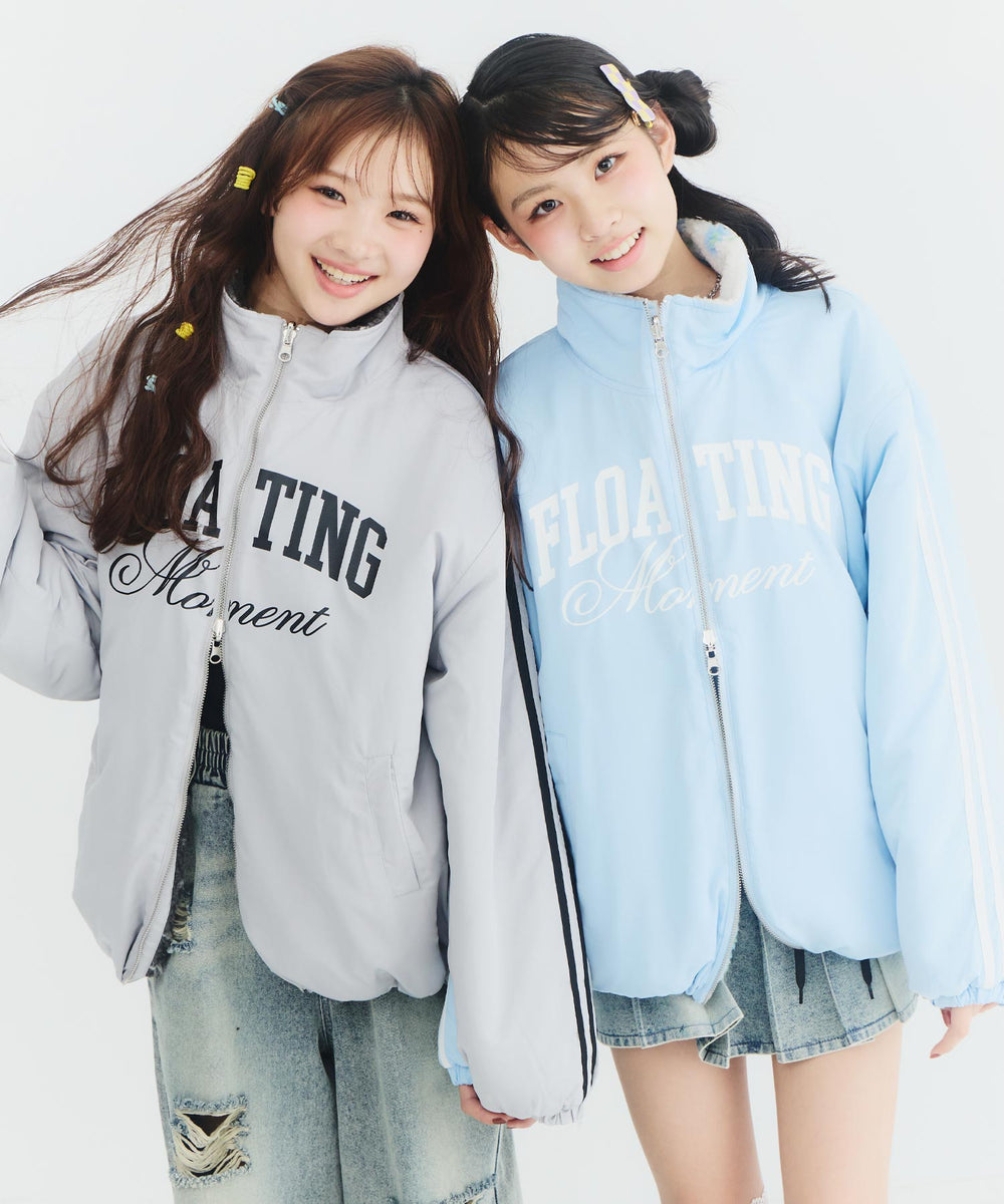 ライトグレー(Sサイズ着用/身長：約150cm)
サックス(Sサイズ着用/身長：約148cm)