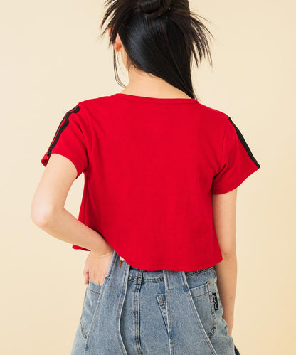 ライン入 ダブルジップ カーデ × キャミソール SET【キッズお揃い】 918-7667