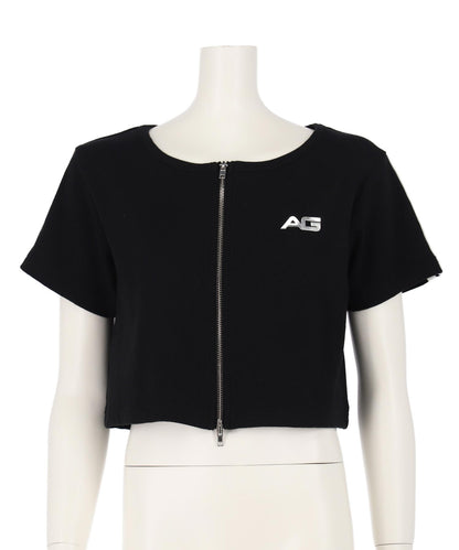 ライン入 ダブルジップ カーデ × キャミソール SET【キッズお揃い】 918-7667