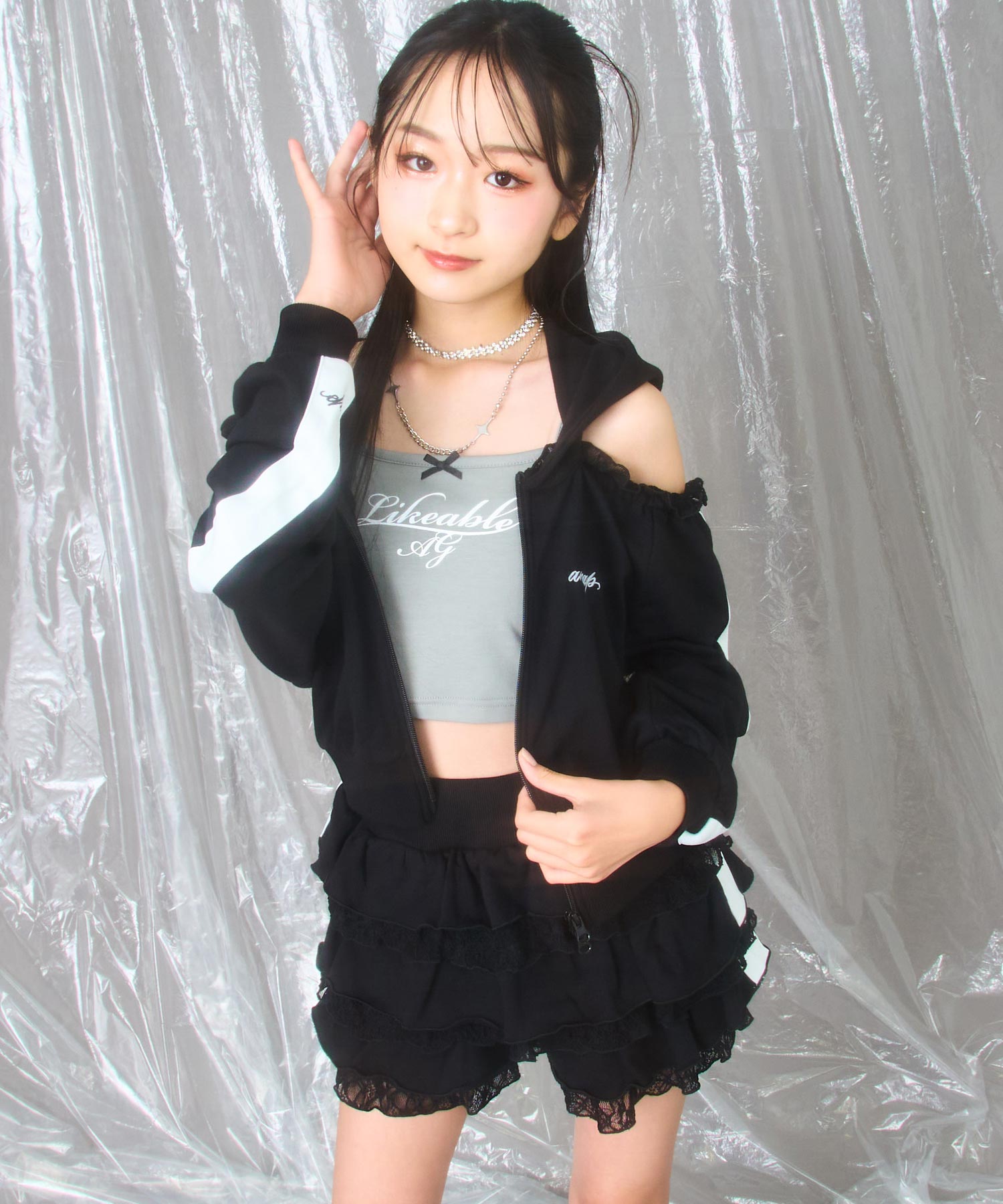 ブラック/150cm(Sサイズ着用)