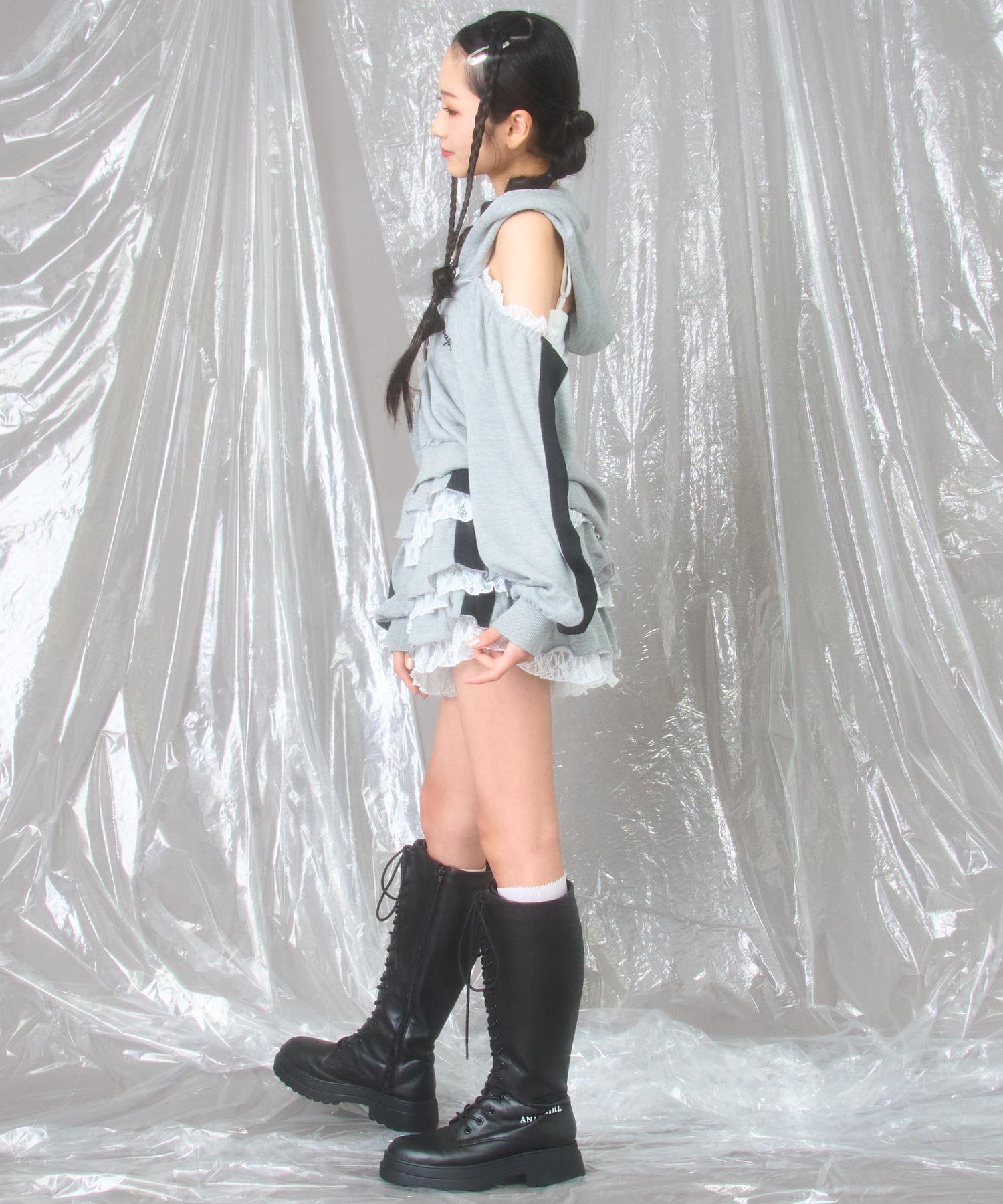 グレー/150cm(Sサイズ着用)