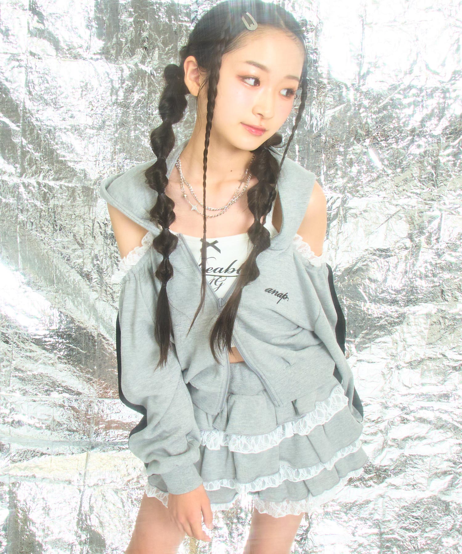 グレー/150cm(Sサイズ着用)