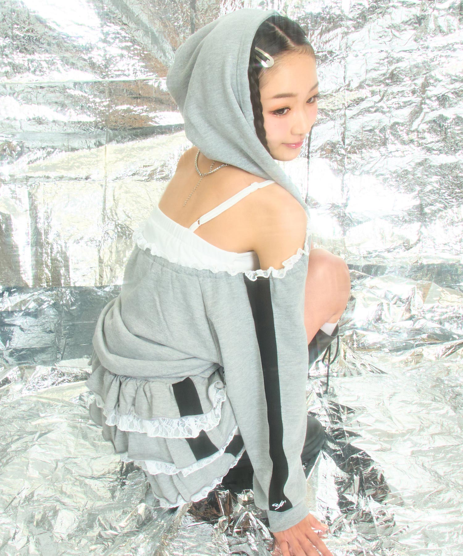 グレー/150cm(Sサイズ着用)