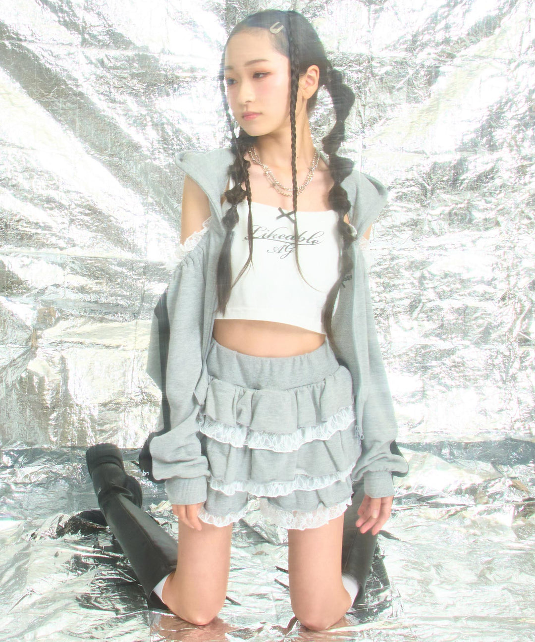 グレー/150cm(Sサイズ着用)