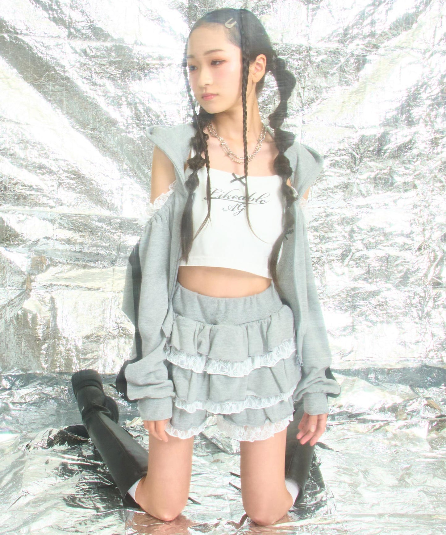 グレー/150cm(Sサイズ着用)