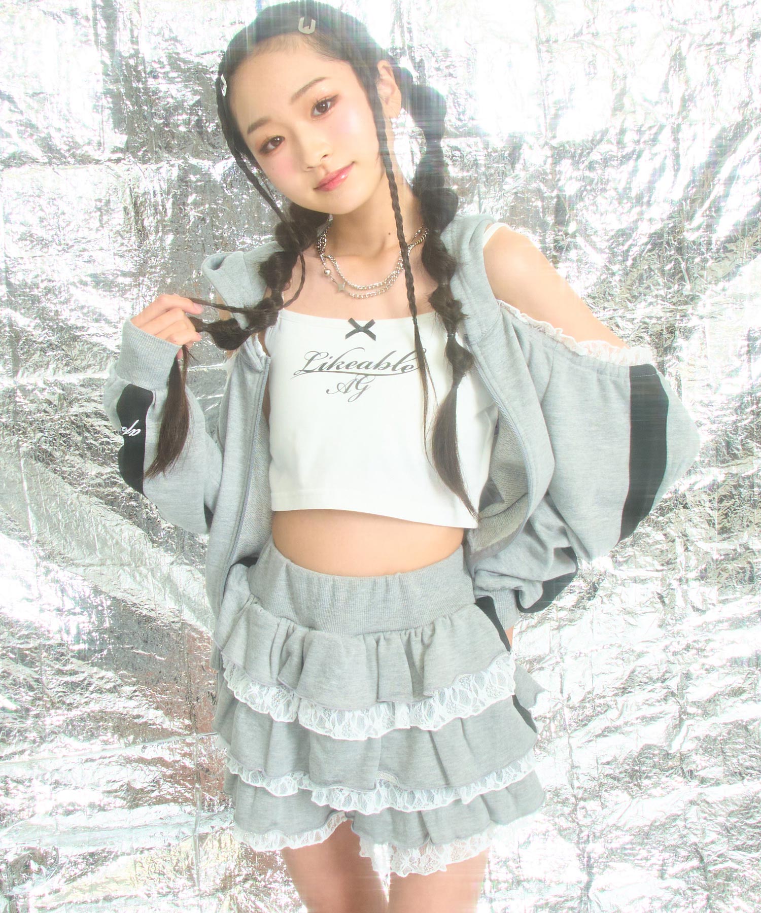 グレー/150cm(Sサイズ着用)