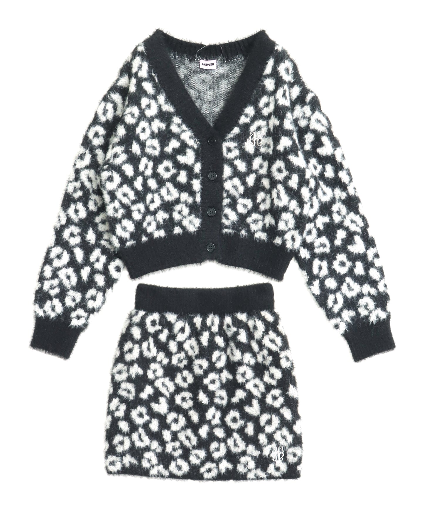 レオパード柄 シャギー ニット セットアップ 【キッズお揃い】 918-7817