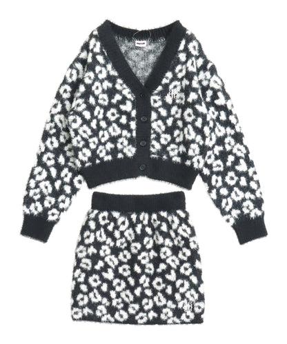 レオパード柄 シャギー ニット セットアップ 【キッズお揃い】 918-7817