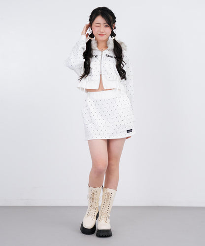 ホワイト/ブラック/157cm(Mサイズ着用)