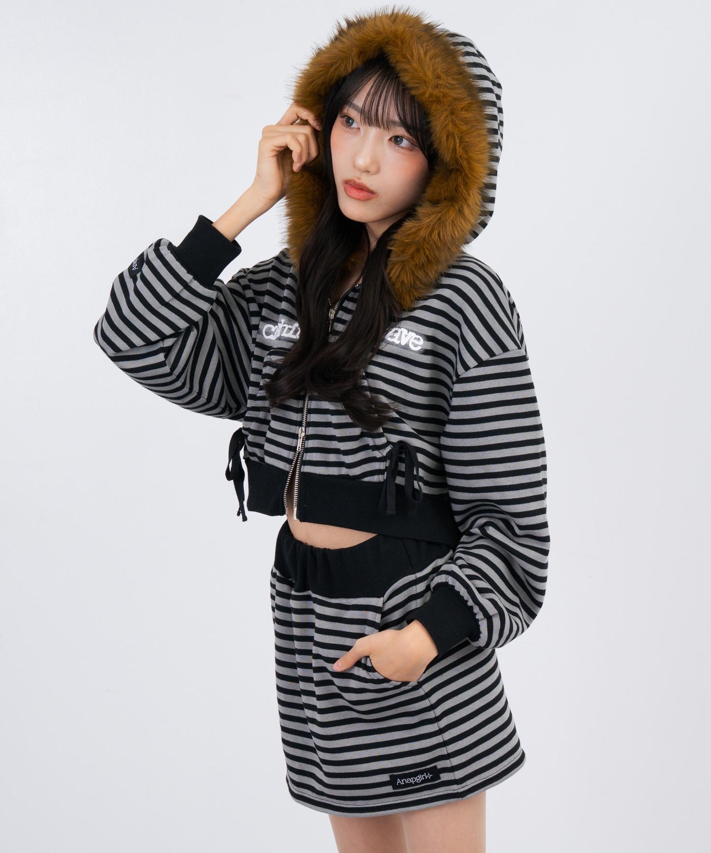 ブラック/グレー/152cm(Sサイズ着用)