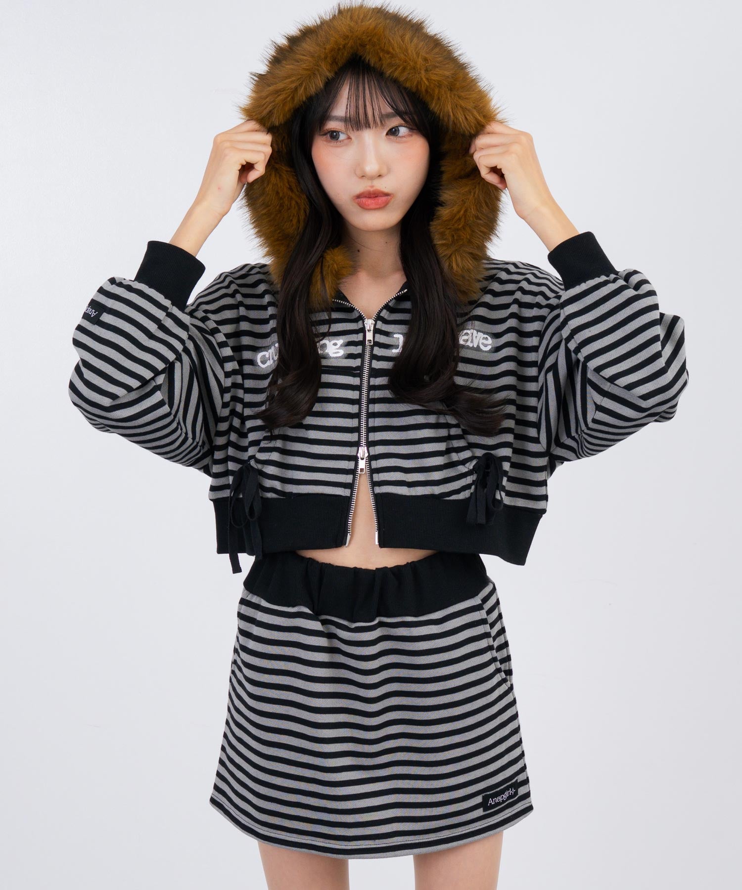 ブラック/グレー/152cm(Sサイズ着用)