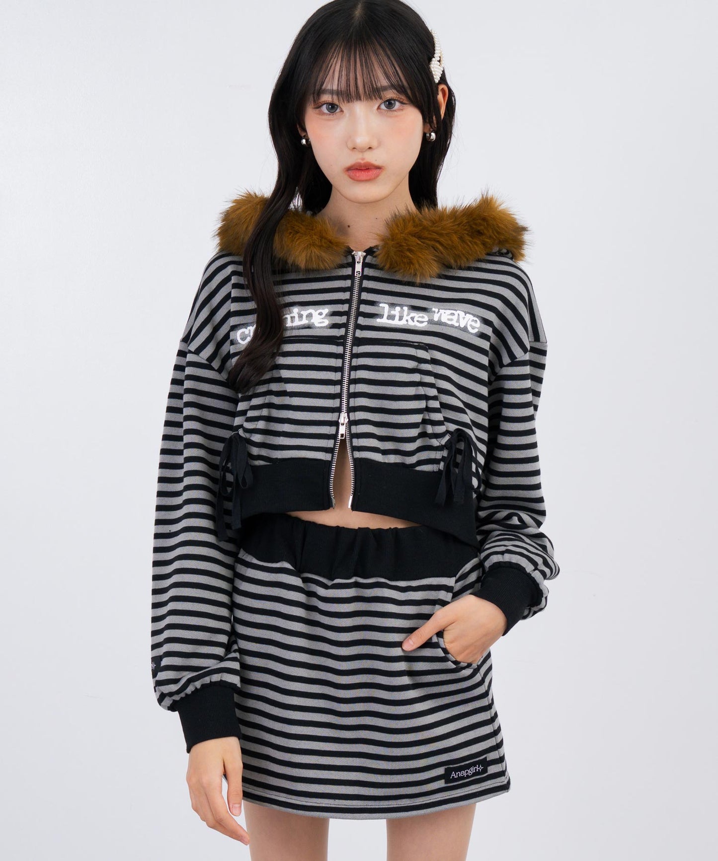 ブラック/グレー/152cm(Sサイズ着用)