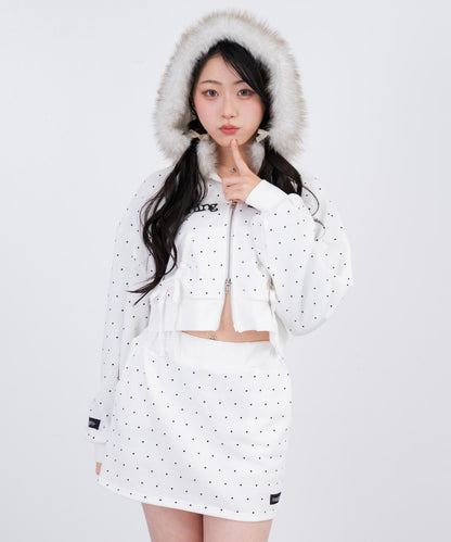 ホワイト/ブラック/157cm(Mサイズ着用)